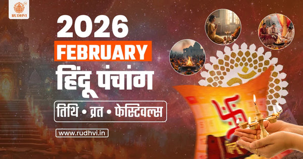 February 2026 Hindu Panchang with Magh Purnima Phalguna Amavasya Ekadashi and Pradosh Vrat dates