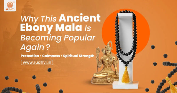 Ancient Ebony Karungali Mala for protection, calmness and spiritual strength