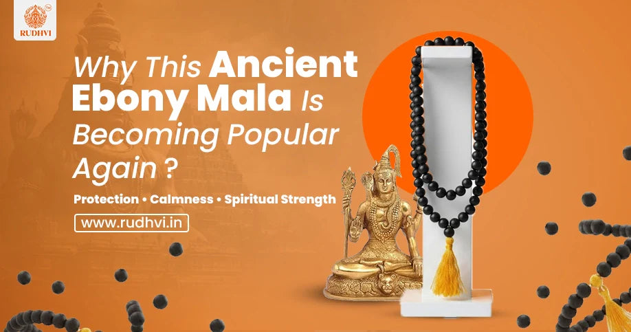Ancient Ebony Karungali Mala for protection, calmness and spiritual strength