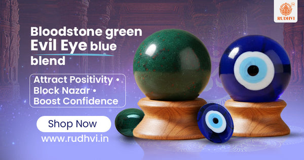 Bloodstone Green Evil Eye Bracelet for Men – Protection, Confidence & Positive Energy
