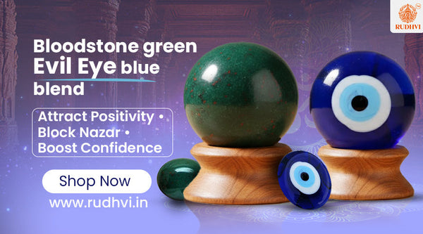 Bloodstone Green Evil Eye Bracelet for Men – Protection, Confidence & Positive Energy