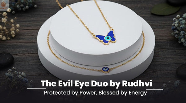 The Power Duo: Evil Eye Pendant & Bracelet – Protect Your Aura, Attract Positive Energy, and Boost Luck