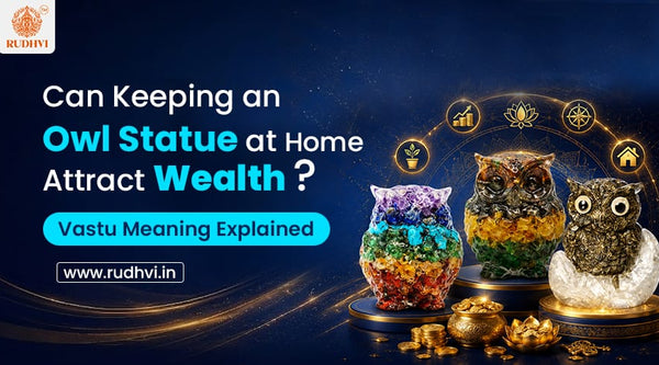 Crystal owl statues for wealth attraction and vastu home décor with spiritual background