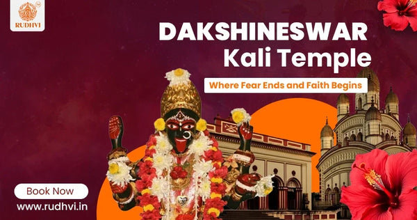 Dakshineswar Kali Temple with Maa Kali idol on the banks of River Ganga in Kolkata