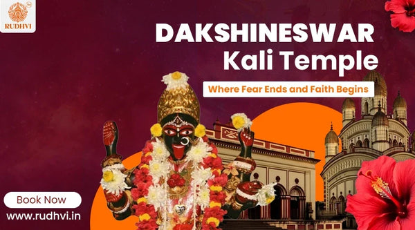 Dakshineswar Kali Temple with Maa Kali idol on the banks of River Ganga in Kolkata