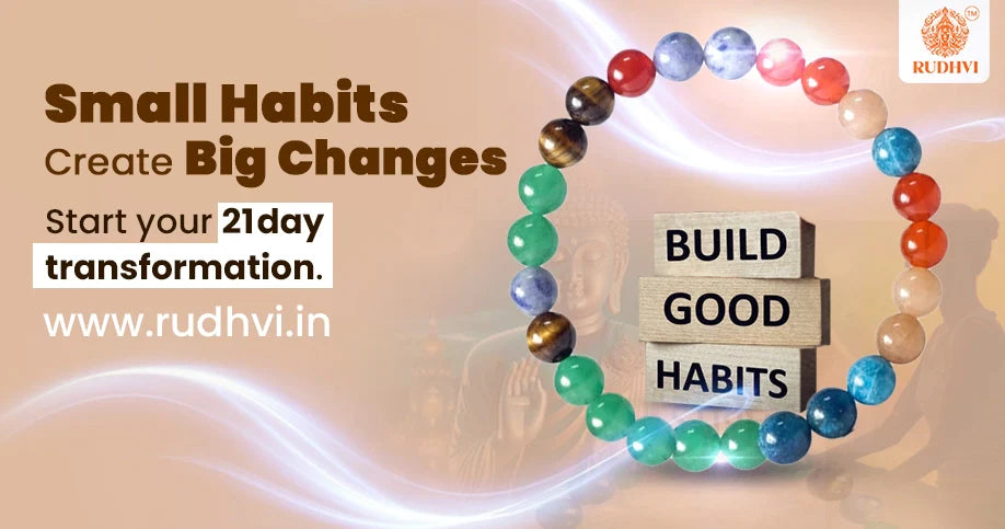 Habit Transformation Bracelet – Build Good Habits, 21-Day Challenge
