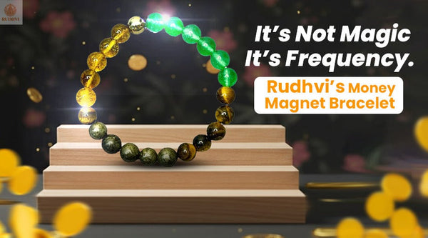 Rudhvi Money Magnet Bracelet with Pyrite and Citrine stones