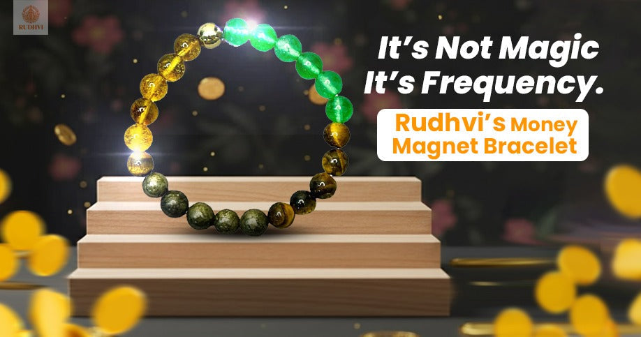 Rudhvi Money Magnet Bracelet with Pyrite and Citrine stones
