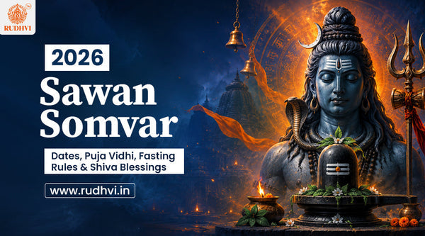 Lord Shiva with Shivling during Sawan Somvar 2026 showing puja vidhi, fasting rules and spiritual significance