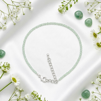 Natural Green Aventurine Crystal Anklet – Adjustable Luck & Prosperity Anklet