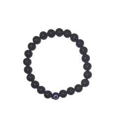 (Black Tourmaline with evil eye) No Nazar Evil Eye