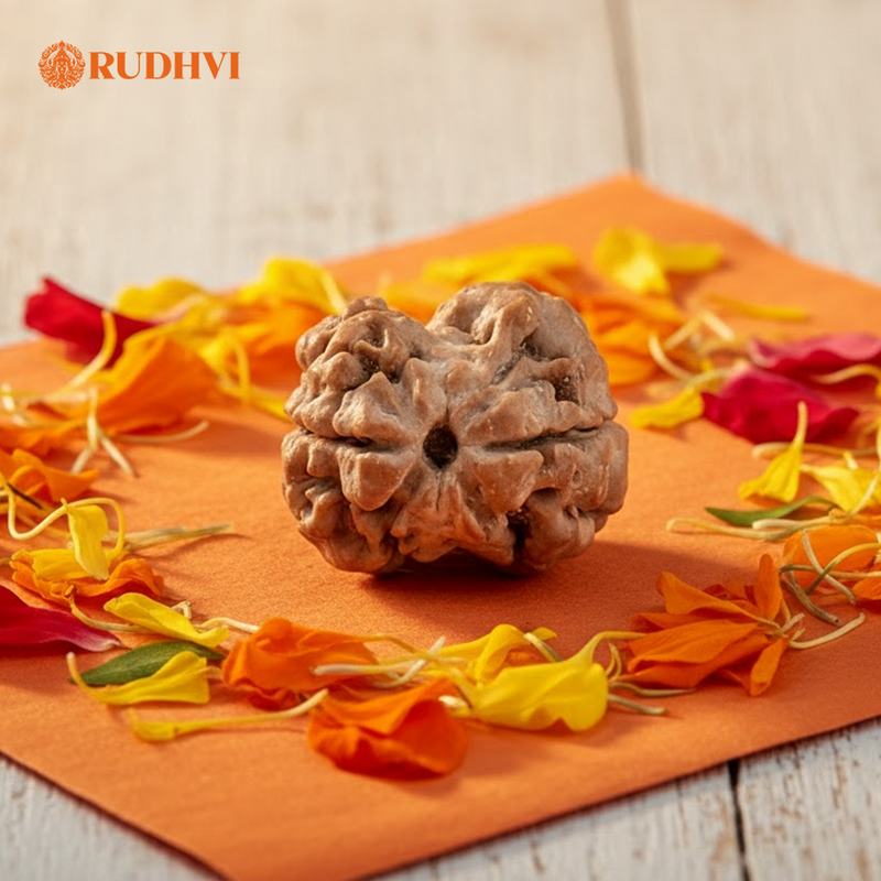2 Mukhi Nepali Rudraksha (Nepal Origin) – Original & Lab Certified | Rudhvi