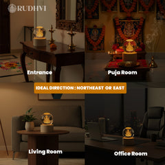 3D Lord Ganesh Crystal Ball Table Lamp – Positive Energy| Rudhvi