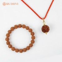 5 Mukhi Rudraksha Bracelet and Pendant Combo for Spiritual Growth – Rudhvi