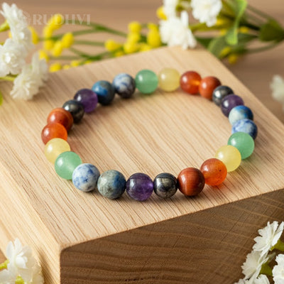 7 chakra bracelet positive energy stones-Rudhvi