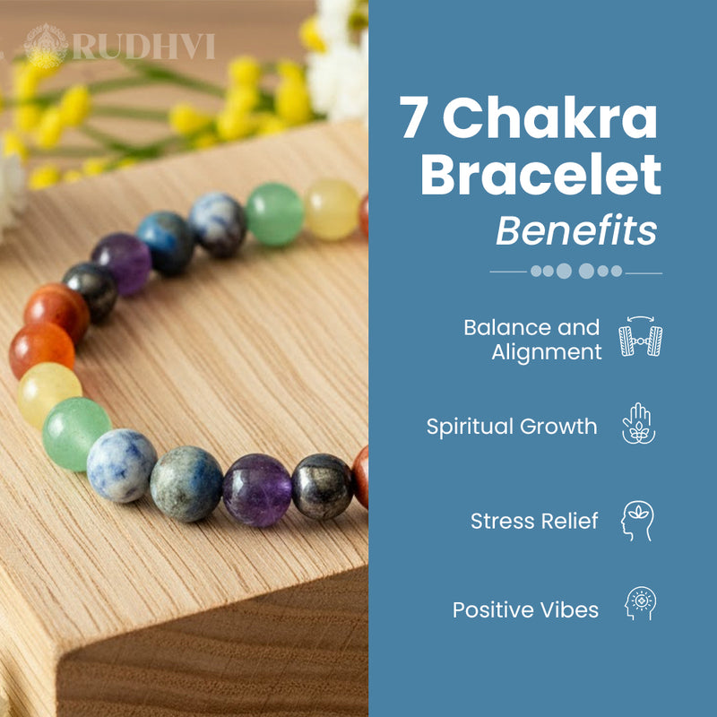 rudhvi seven chakra crystal bracelet spiritual balance-Rudhvi