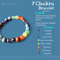 chakra healing bracelet for peace and aura cleansing-Rudhvi