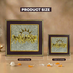 7 Horses Pyrite Frame for Wealth & Success | Vastu Wall Decor