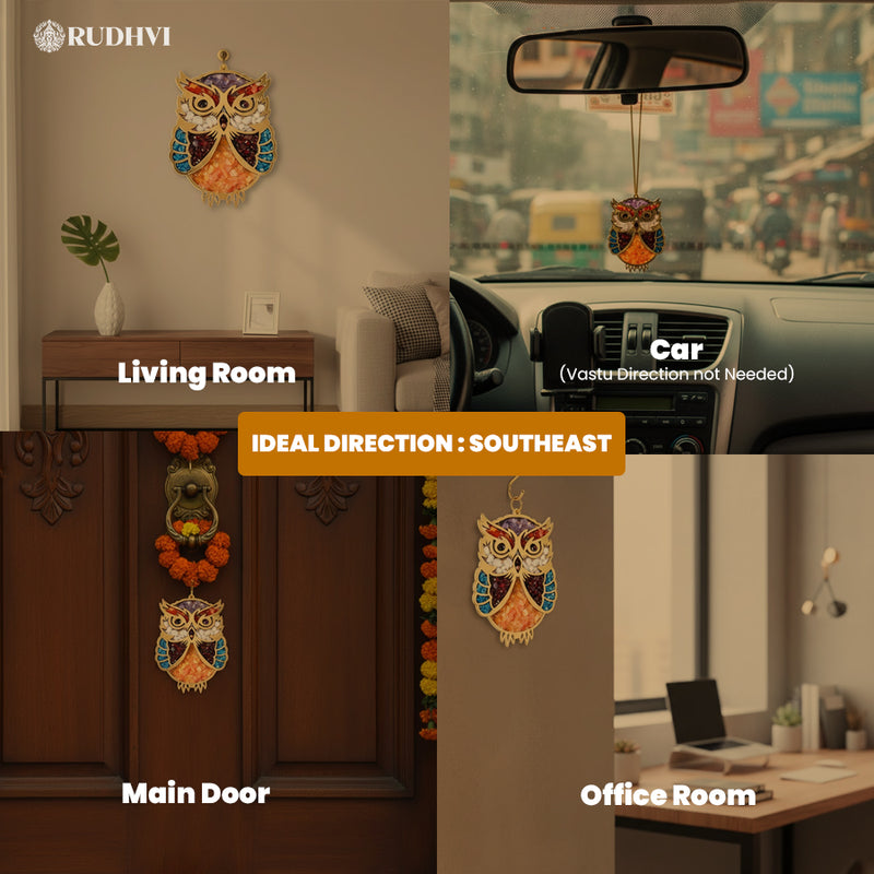 7 Chakra Money Owl Crystal – Wealth, Balance & Prosperity Symbol