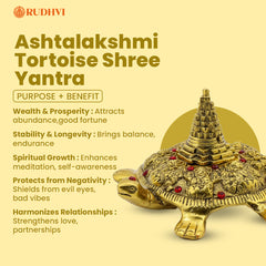 Ashtalakshmi Tortoise Shree Yantra – Wealth, Protection & Prosperity Vastu Idol