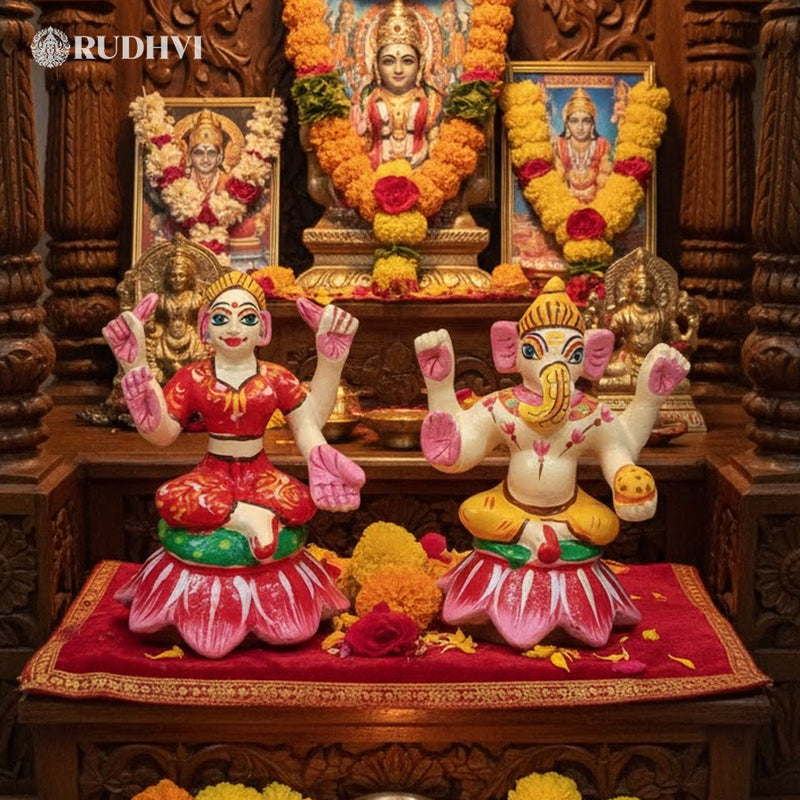 Ashtadhatu Laxmi Ganesh Murti for Prosperity, Wealth & Obstacle Removal | RUDHVI