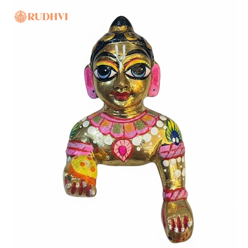 Astadhatu Laddu Gopal Murti for Home Mandir | Sacred 8-Metal Bal Gopal Idol for Puja & Vastu