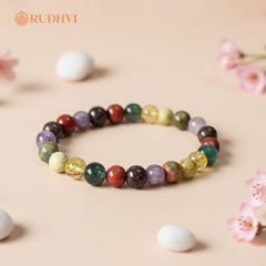 Aura Protection Wellness Bracelet – Negative Energy Shield & Emotional Balance | Rudhvi