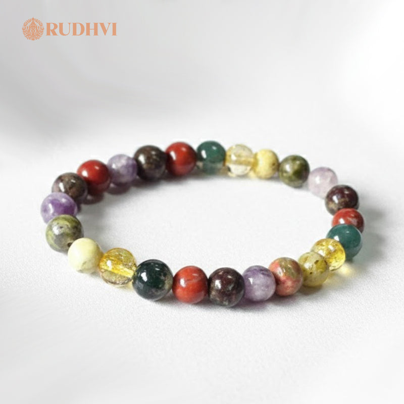 Aura Protection Wellness Bracelet – Negative Energy Shield & Emotional Balance | Rudhvi