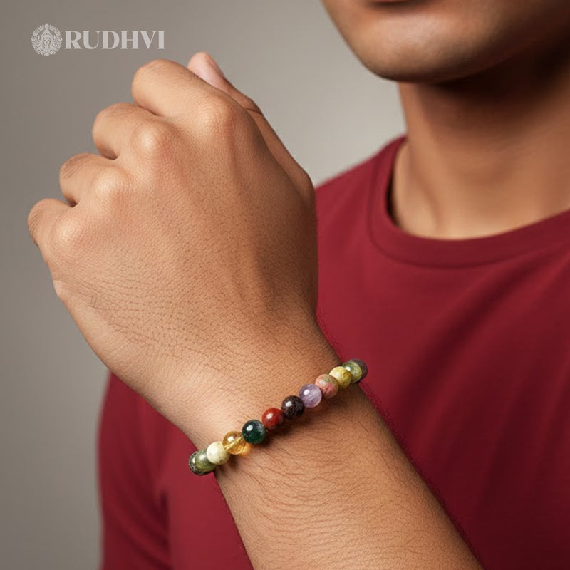 Aura Protection Wellness Bracelet – Negative Energy Shield & Emotional Balance | Rudhvi