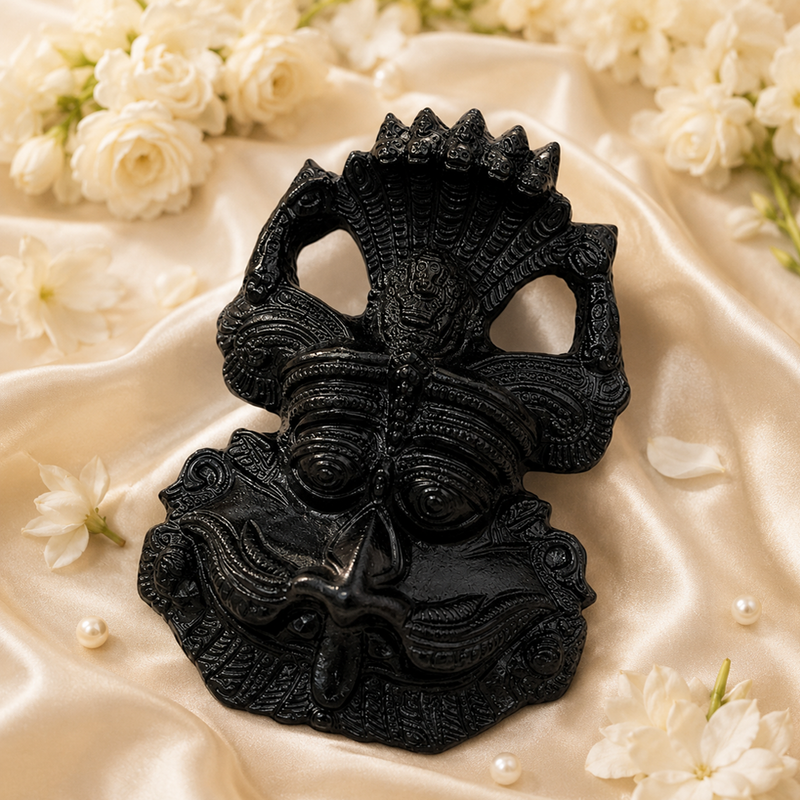 Black Tourmaline Kirtimukha | Vastu Guardian Wall Decor