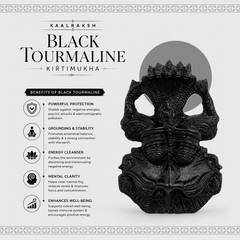 Black Tourmaline Kirtimukha | Vastu Guardian Wall Decor