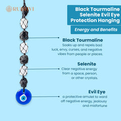 Nazar Suraksha Evil Eye Protection Hanging with Tourmaline | Rudhvi™