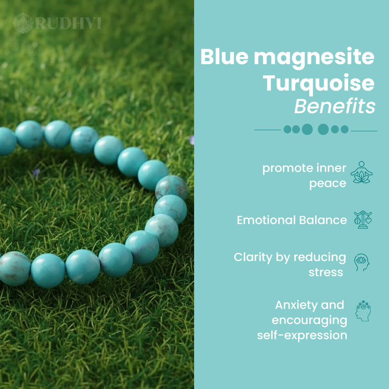 Blue Magnesite Turquoise Bracelet