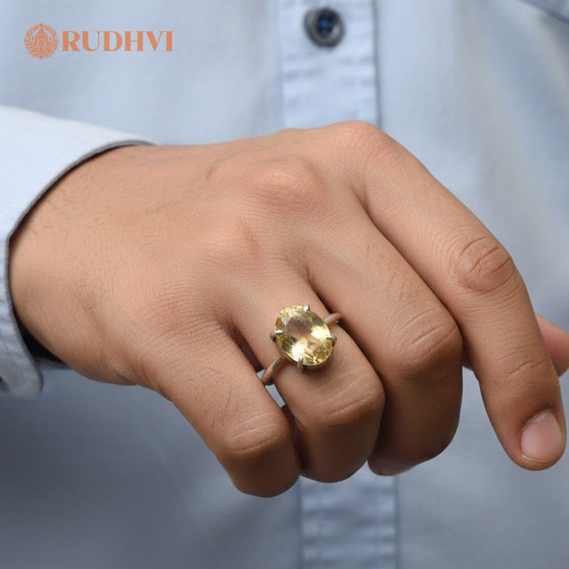 Natural Citrine Ring – Abundance, Confidence & Positive Energy