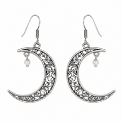 Chandrashekhar Crescent Moon Earrings – Spiritual Jewellery for Women