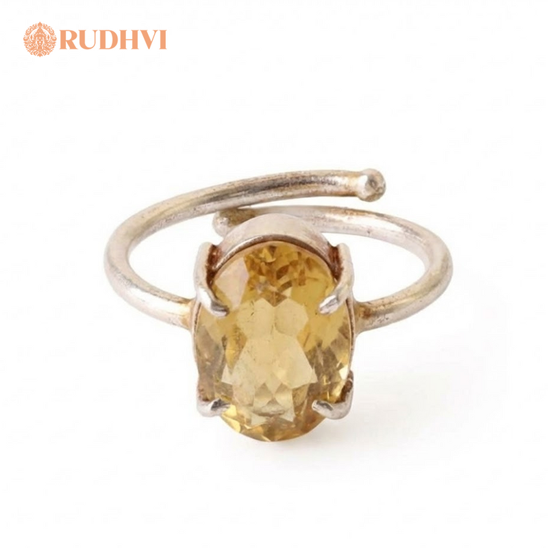 Natural Citrine Ring – Abundance, Confidence & Positive Energy