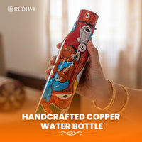 Handcrafted Copper Water Bottle (750 ml) – Ayurvedic Wellness Bottle