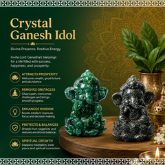Crystal Ganesh Idol for Home & Office | Crystal Ganesha Ganpati Idol