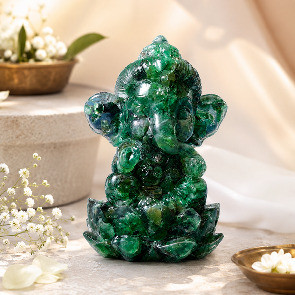 Crystal Ganesh Idol for Home & Office | Crystal Ganesha Ganpati Idol