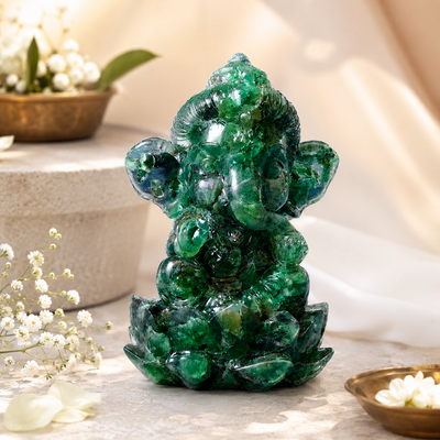 Crystal Ganesh Idol for Home & Office | Crystal Ganesha Ganpati Idol