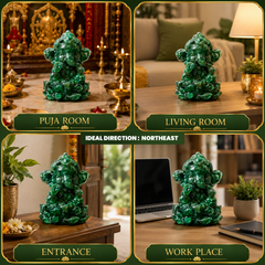 Crystal Ganesh Idol for Home & Office | Crystal Ganesha Ganpati Idol