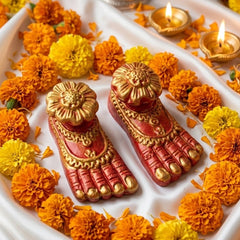 Devi Maa Charan Paduka – Divine Goddess Feet for Home Temple & Vastu