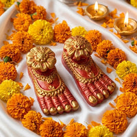 Devi Maa Charan Paduka – Divine Goddess Feet for Home Temple & Vastu