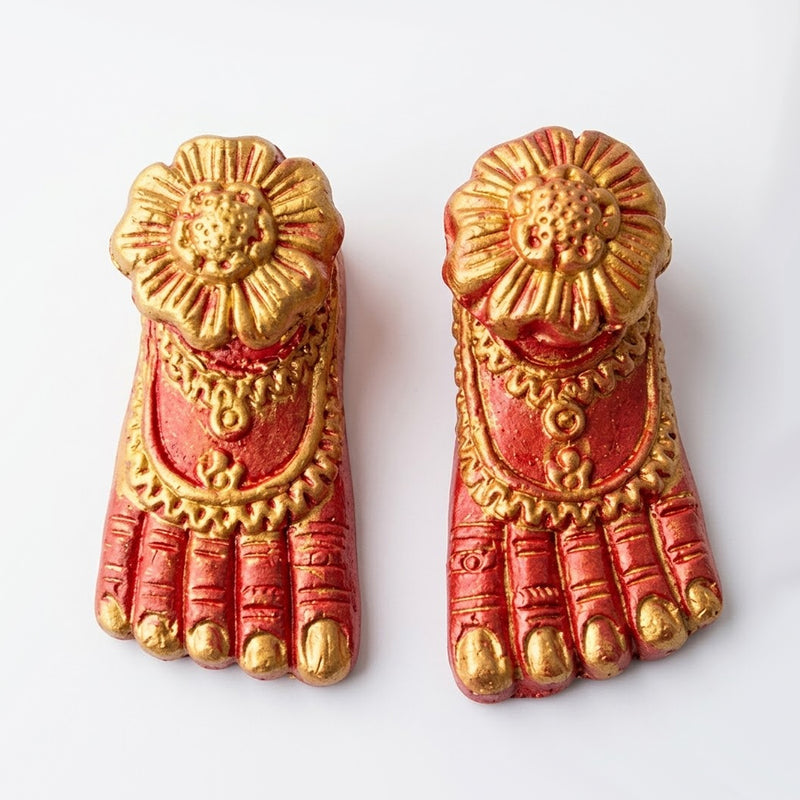 Devi Maa Charan Paduka – Divine Goddess Feet for Home Temple & Vastu