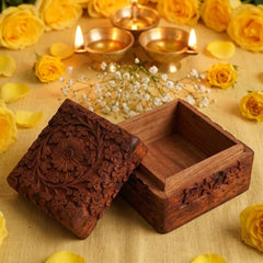 Luxury Handcrafted Wooden Gift Box for Jewelry, Crystals & Spiritual Items