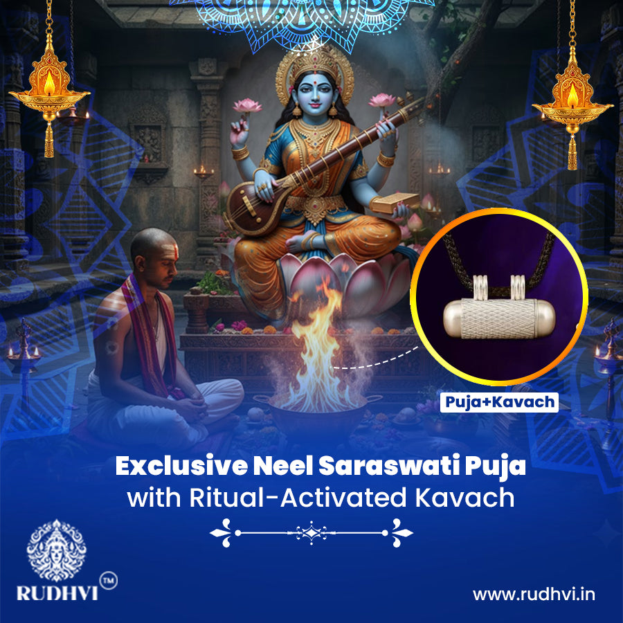 Exclusive Neel Saraswati Puja with Energized Kavach | Live Ritual Activation