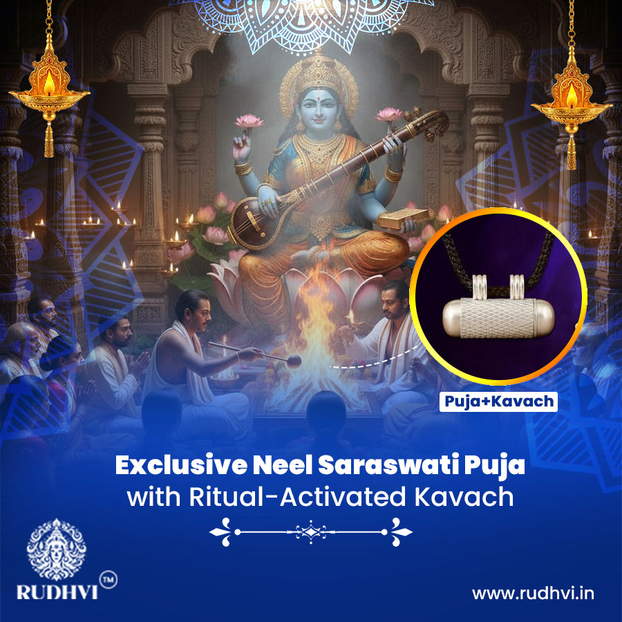 Exclusive Neel Saraswati Puja with Energized Kavach | Live Ritual Activation