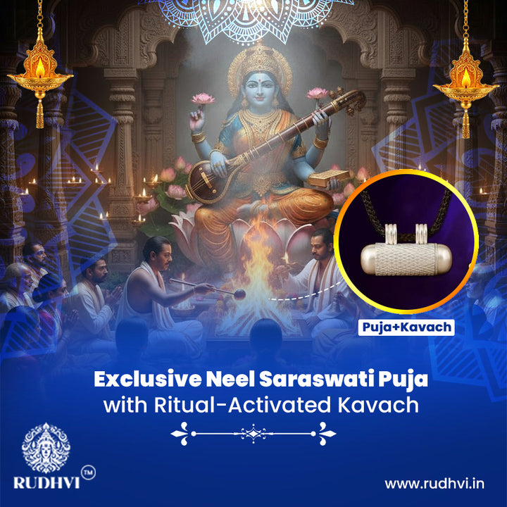 Exclusive Neel Saraswati Puja with Energized Kavach | Live Ritual Activation