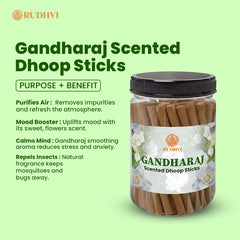 Gandharaj Scented Dhoop Sticks – Floral Aroma for Puja, Meditation & Home Fragrance