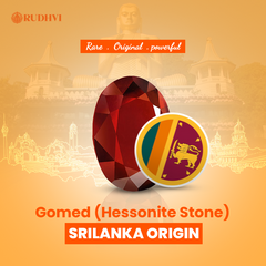 Natural Gomed (Hessonite Garnet) – Certified Gemstone